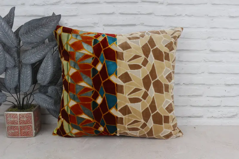 Pillow Sham, Accent Throw Pillow, Boho Chic Pillow Cover, 20x20 Green Pillow Case, Kilim Pillow Cover, Antique Pillows, Kilim Pillow - 1