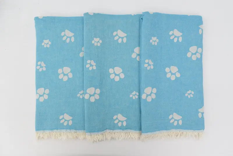 Personalized Bridesmaid Gift, 70x36 Cotton Paw Design Towel, Summer Towel, Absorbent Turkish towel, Absorbent towel, Friends Beach Towel, Gift Towel - 6