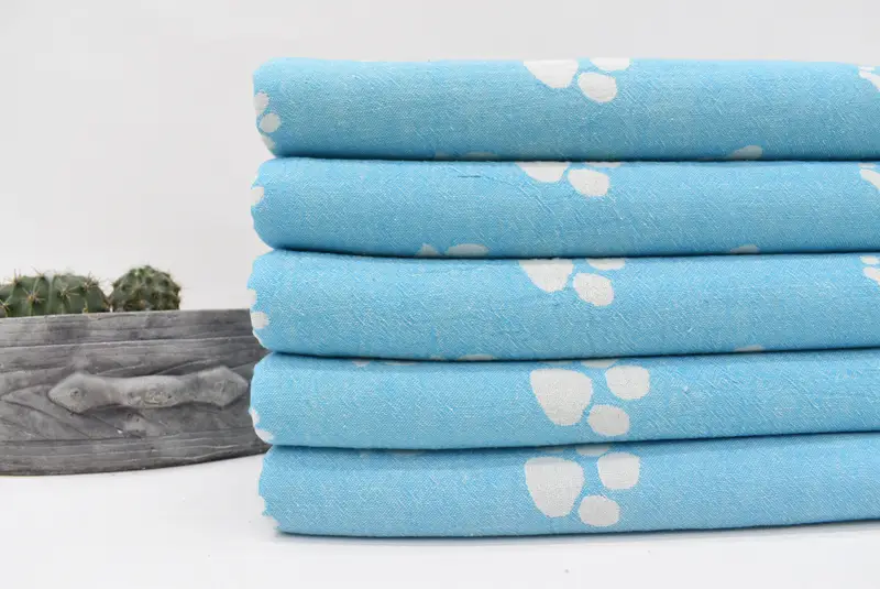 Personalized Bridesmaid Gift, 70x36 Cotton Paw Design Towel, Summer Towel, Absorbent Turkish towel, Absorbent towel, Friends Beach Towel, Gift Towel - 2