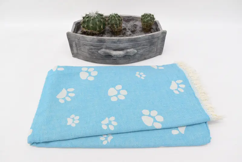 Personalized Bridesmaid Gift, 70x36 Cotton Paw Design Towel, Summer Towel, Absorbent Turkish towel, Absorbent towel, Friends Beach Towel, Gift Towel - 3