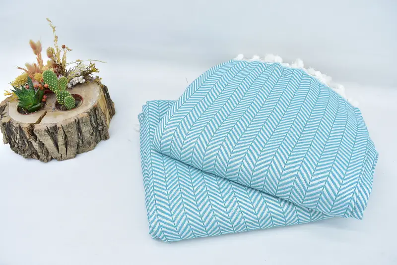Boho Battaniyeleri, Masa Korkuşu, Plaj Teması Bekarlığa Destek Partisi, Özelleştirilmiş Atma Battaniyeleri, 92x76 Pamuklu Chevron Havlu, Battaniye Kanepe Atma - 4