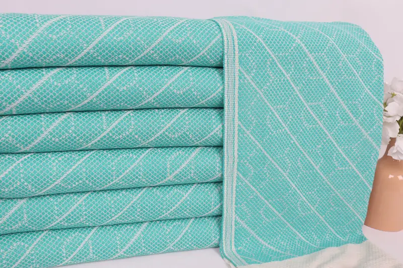 Personalized Kitchen Towel, Bachelorette Party Gifts, Monogrammed Hand Towel, 36x18 Cotton Geometric Towel, Bridesmaid Gift, Monogram Kitchen Towel - 2