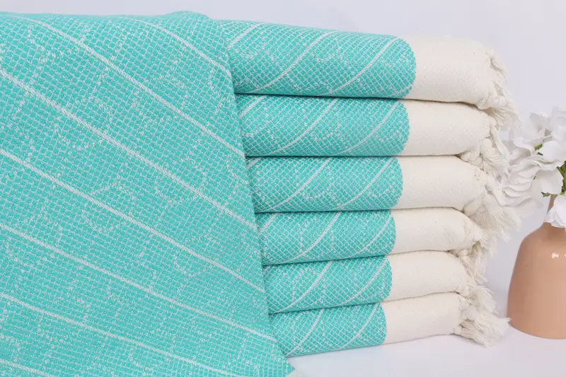 Personalized Kitchen Towel, Bachelorette Party Gifts, Monogrammed Hand Towel, 36x18 Cotton Geometric Towel, Bridesmaid Gift, Monogram Kitchen Towel - 1