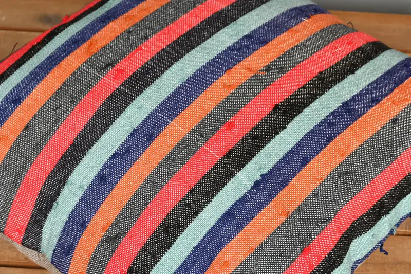 Interior Designer Pillow, 18x18 Orange Pillow Cover, Pillow Sham, Kilim Pillow Cover, Ethnical Kilim Rug Pillow, Yoga Cushion Case - 3
