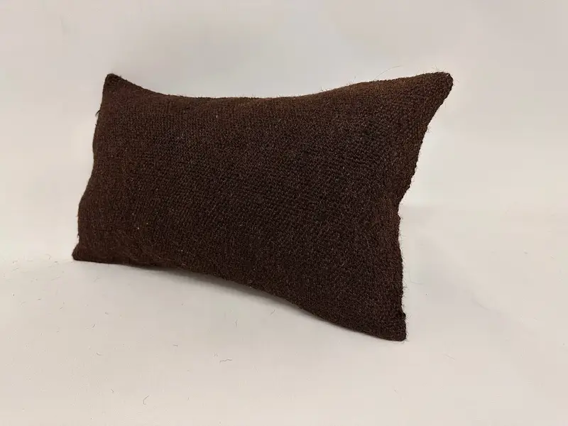 12x20 Brown Pillow Cover, Turkish Pillow, Ethnic Throw Cushion, Cushion Case, Ethnic Pillow, Pillow for Couch, Turkish Kilim Pillow - 4