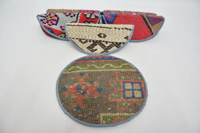 Bohemian Red & Pink Placemats, 25 Inch Western Style Placemats