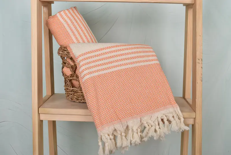 70x40 Cotton Striped Towel, Monogram Turkish Towel, Bachelor Party Favors, Custom Name Towel, Sand-free towel, Bachelorette Party Gifts Bridesmaids - 4