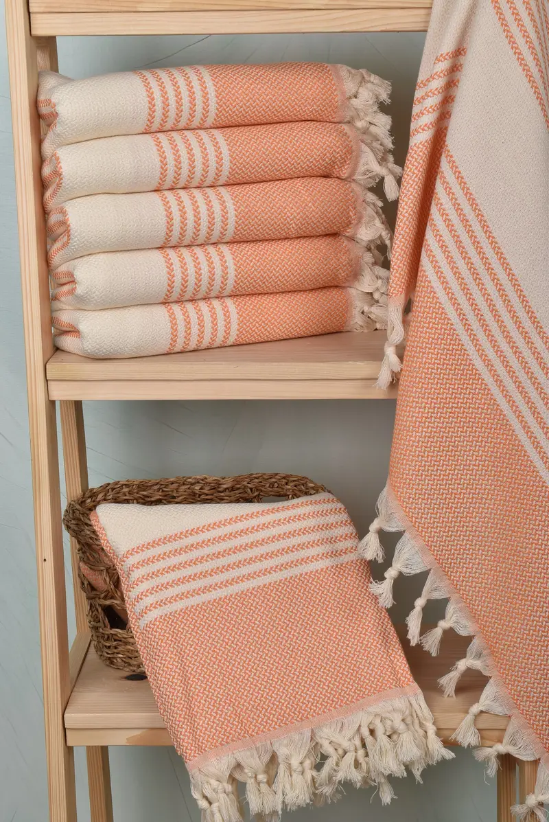 70x40 Cotton Striped Towel, Monogram Turkish Towel, Bachelor Party Favors, Custom Name Towel, Sand-free towel, Bachelorette Party Gifts Bridesmaids - 3