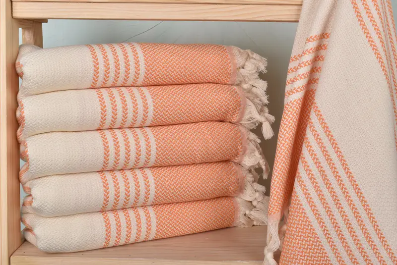 70x40 Cotton Striped Towel, Monogram Turkish Towel, Bachelor Party Favors, Custom Name Towel, Sand-free towel, Bachelorette Party Gifts Bridesmaids - 2
