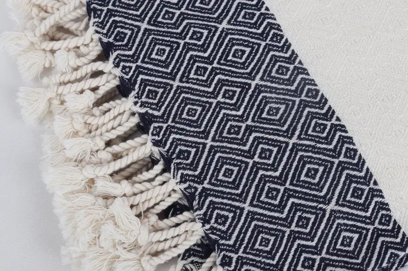 68x38 Cotton Diamond Towel, Personalized Beach Towel, Wedding Hand Made Gift, Bachelorette Party Favor, Quick-Dry Beach Towel, Home Decor Gifts - 7