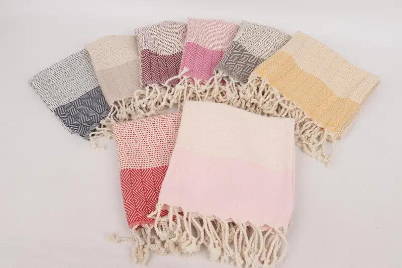 36x18 Cotton Diamond Towel, Custom Turkish Towel, Wedding Gift, Wedding Gift For Bride, Monogram Hand Towel, Bridal Shower Gift, Bathroom Towels - 3