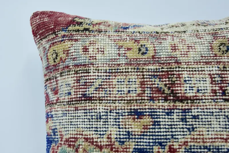 Neutral Throw Pillow Cover, Turkish Pillow, Cushion Case, Ottoman Pillow Sham, 16x16 Blue Pillow, Turkish Kilim Pillow, Pillow for Sofa - 2