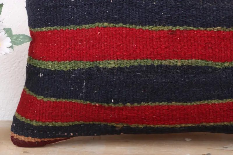 Living Room Throw Cushion, Pillow for Sofa, Pillow Cover, Decorative Bolster Cushion Case, Antique Pillows, 18x18 Blue Pillow, Kilim Cushion Sham - 3