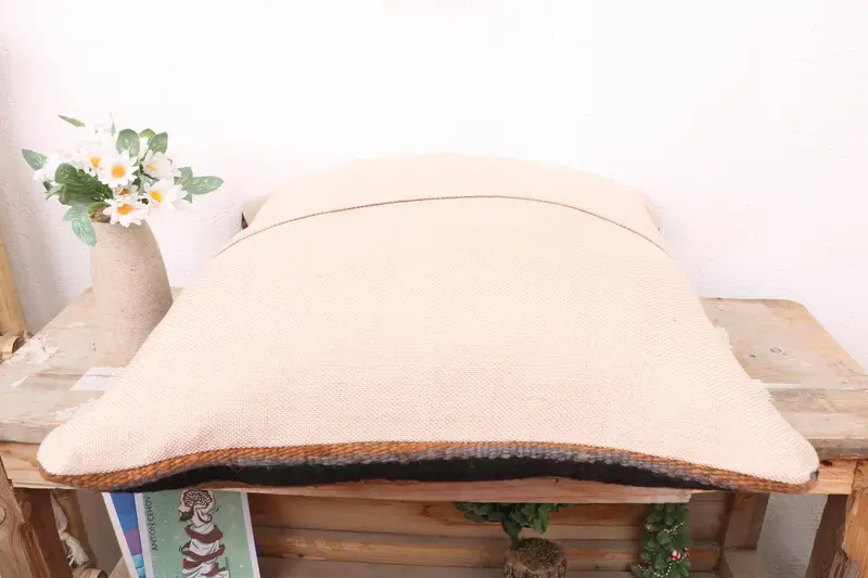 Living Room Throw Cushion, Pillow for Sofa, Pillow Cover, Decorative Bolster Cushion Case, Antique Pillows, 18x18 Blue Pillow, Kilim Cushion Sham - 7
