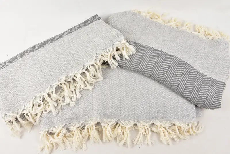 Personalized Gift, Girl Trip Party Favor, Wedding Favors, Personalized Gifts, 84x80 Cotton Chevron Towel, Turkish Blanket, Turkish Blanket Queen - 6
