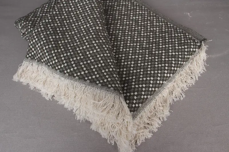 Best Friend Gift, Turkish Blanket, Throw Blanket, Decorative Bedspread, Organic Throw, 76x68 Cotton Herringbone Towel, Bachelorette Party Favors - 8