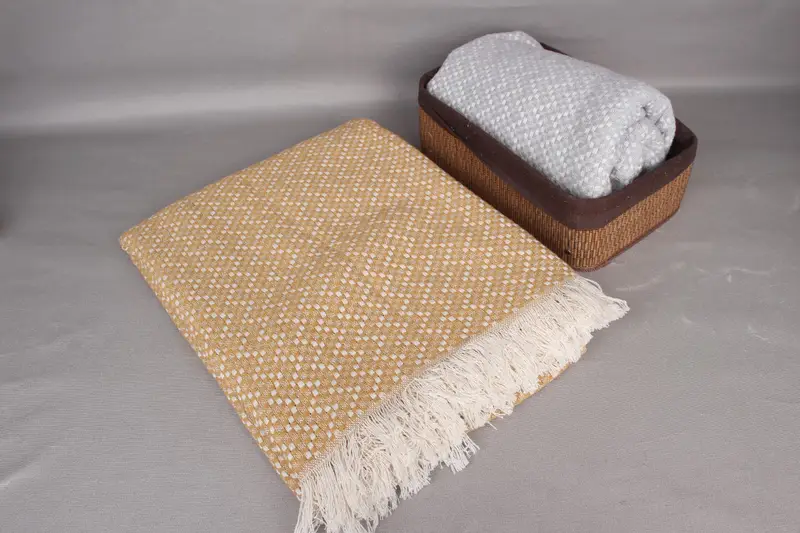 Best Friend Gift, Turkish Blanket, Throw Blanket, Decorative Bedspread, Organic Throw, 76x68 Cotton Herringbone Towel, Bachelorette Party Favors - 7