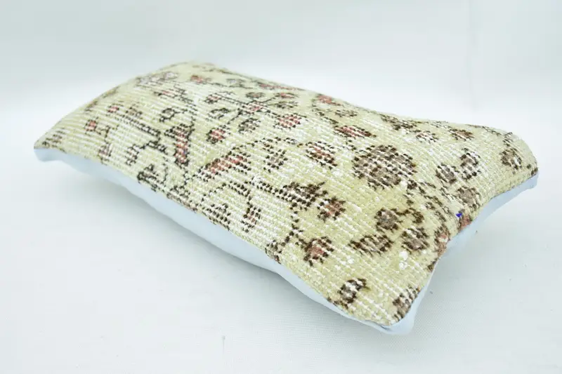 8x16 Beige Pillow Case, Ikat Cushion Case, Handmade Kilim Cushion, Turkish Kilim Pillow, Cushion Case, Christmas Cushion, Vintage Kilim Pillow - 6