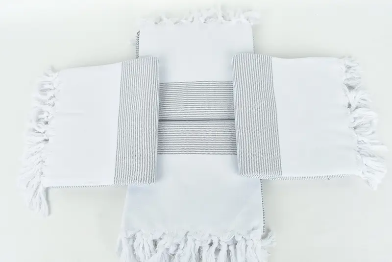 Monogram Beach Towel, Spa Towel, Bachelorette Party Decorations, 70x40 Cotton Striped Towel, Fouta towel, Valentines Day Gift For Him - 6