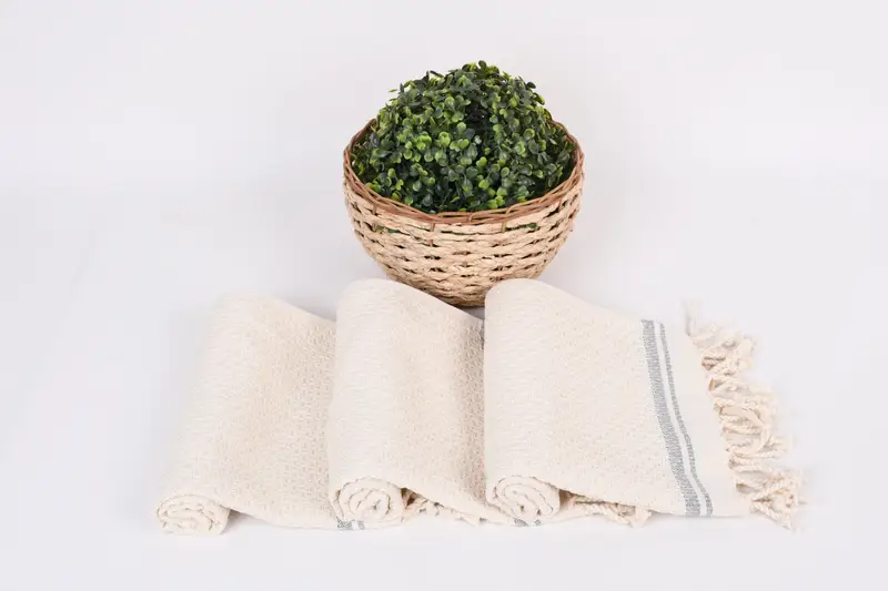 Dekoratives Handtuch, türkisches Geschirrtuch, Junggesellenhäuser Partyartikel, Küchentuch, Hochzeit für Gunst, 38x18 Baumwollgestreifte Handtuch, Custom Handtuch - 8