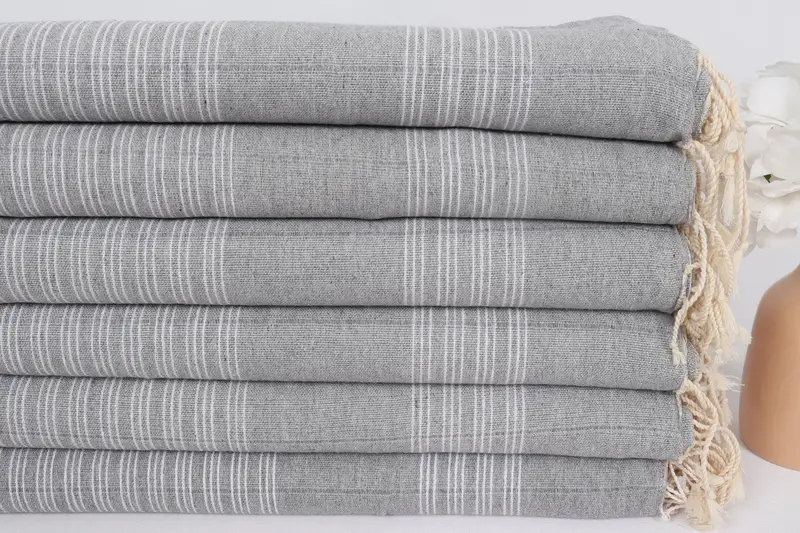 Yoga Towel, Best Wedding Gift, Custom Gift, Turkish Towel Beach, 70x40 Cotton Striped Towel, Home Decor Towel, Custom Wedding Gift, Kids Beach Towel - 3