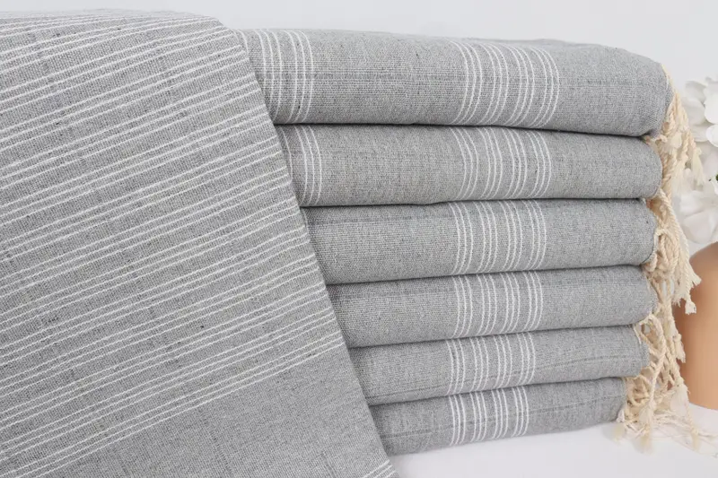 Yoga Towel, Best Wedding Gift, Custom Gift, Turkish Towel Beach, 70x40 Cotton Striped Towel, Home Decor Towel, Custom Wedding Gift, Kids Beach Towel - 1