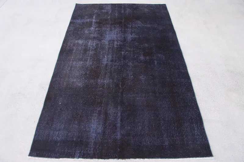 Blue Animal Print Rug, 5,1x8,5 ft Elegant Decor