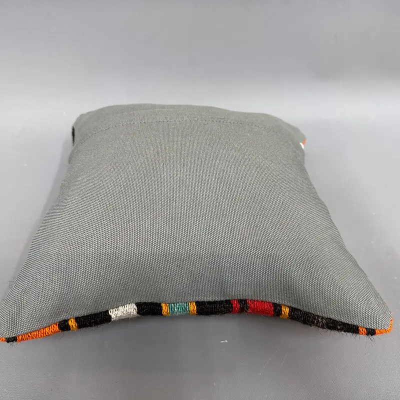 12x12 Yellow Pillow Cover, Retro Throw Cushion Case, Boho Pillow, Pillow Sham, Authentic Cushion Case, Kilim Pillow, Kilim Pillow Cover - 7