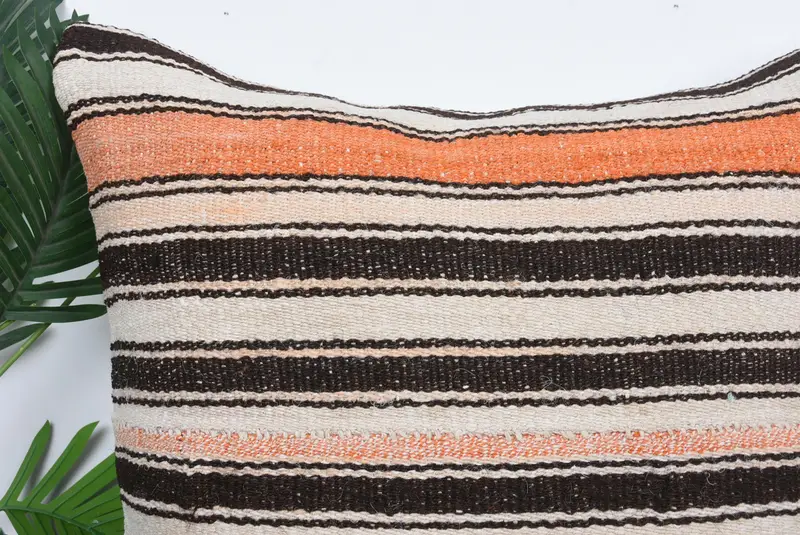 Antique Pillows, 24x24 Brown Cushion, Hippie Throw Pillow, Crochet Pattern Pillow Case, Cushion Case, Boho Pillow Sham Cover, Vintage Pillow - 2