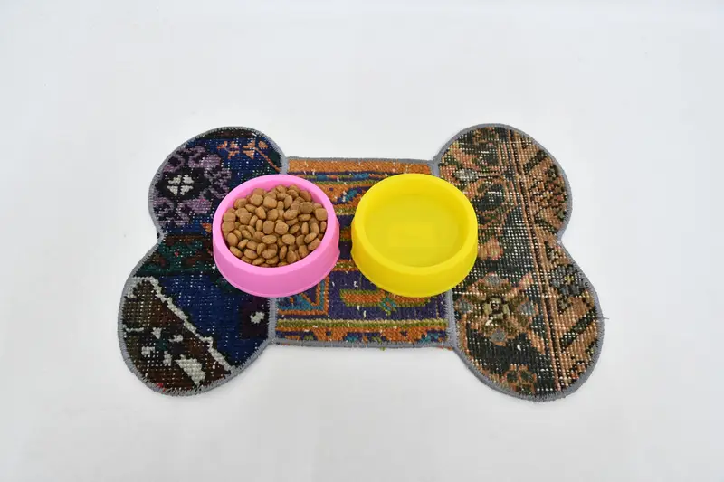 Mantel individual de lana redondo bohemio, mantel individual tradicional naranja y bronce