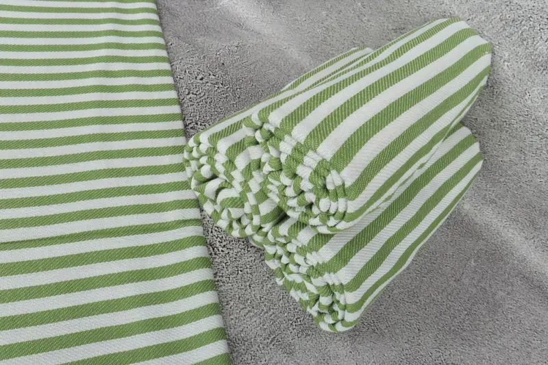 Gift For Best Friend, Wedding Gift, Custom Bath Towel, Sand-free towel, Bridesmaid Towel, Peshtemal Towel, 70x40 Cotton Striped Towel, Gift For Him - 8