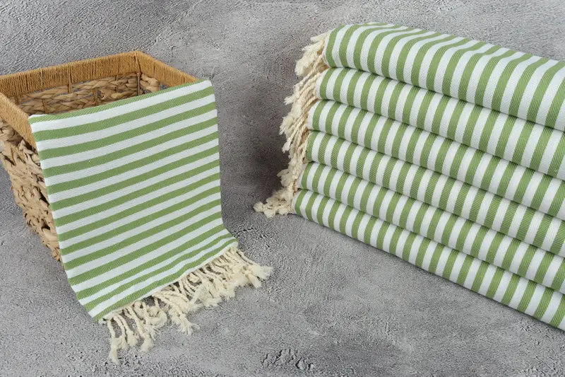 Gift For Best Friend, Wedding Gift, Custom Bath Towel, Sand-free towel, Bridesmaid Towel, Peshtemal Towel, 70x40 Cotton Striped Towel, Gift For Him - 3
