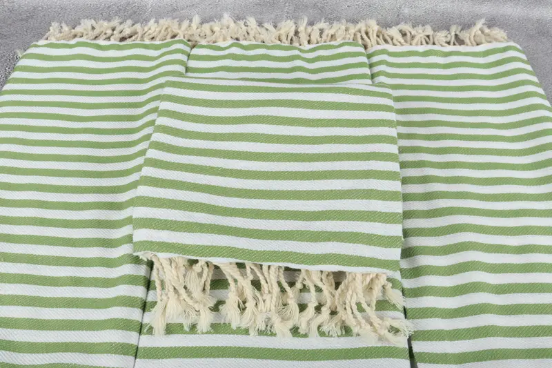 Gift For Best Friend, Wedding Gift, Custom Bath Towel, Sand-free towel, Bridesmaid Towel, Peshtemal Towel, 70x40 Cotton Striped Towel, Gift For Him - 4