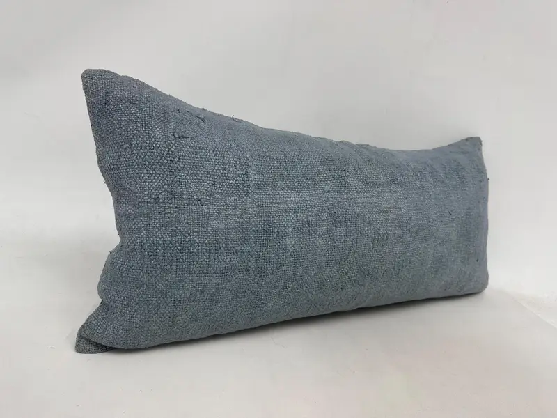 Traditional Pillow, Office Chair Pillow Sham, Kilim Pillow, Garden Cushion, Gift Pillow, Pillow Cover, 16x36 Gray Pillow, Kilim Cushion Sham - 3