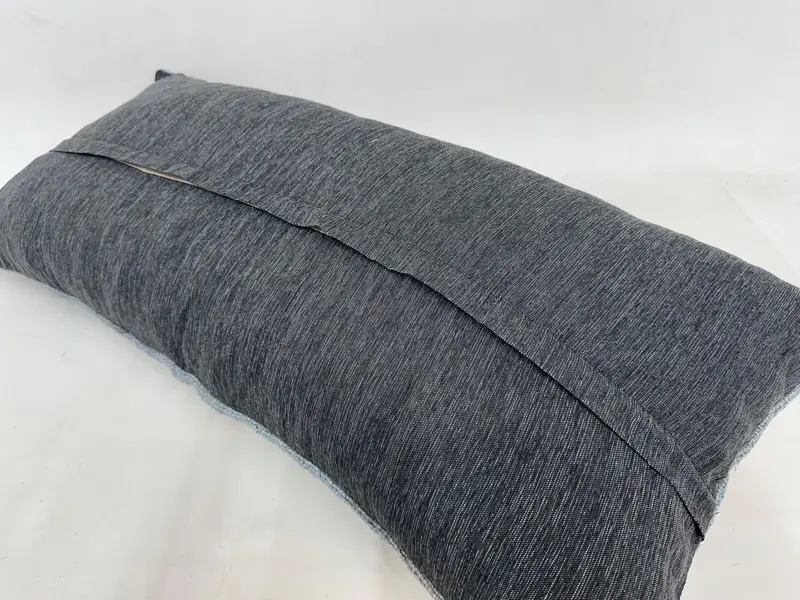 Traditional Pillow, Office Chair Pillow Sham, Kilim Pillow, Garden Cushion, Gift Pillow, Pillow Cover, 16x36 Gray Pillow, Kilim Cushion Sham - 7