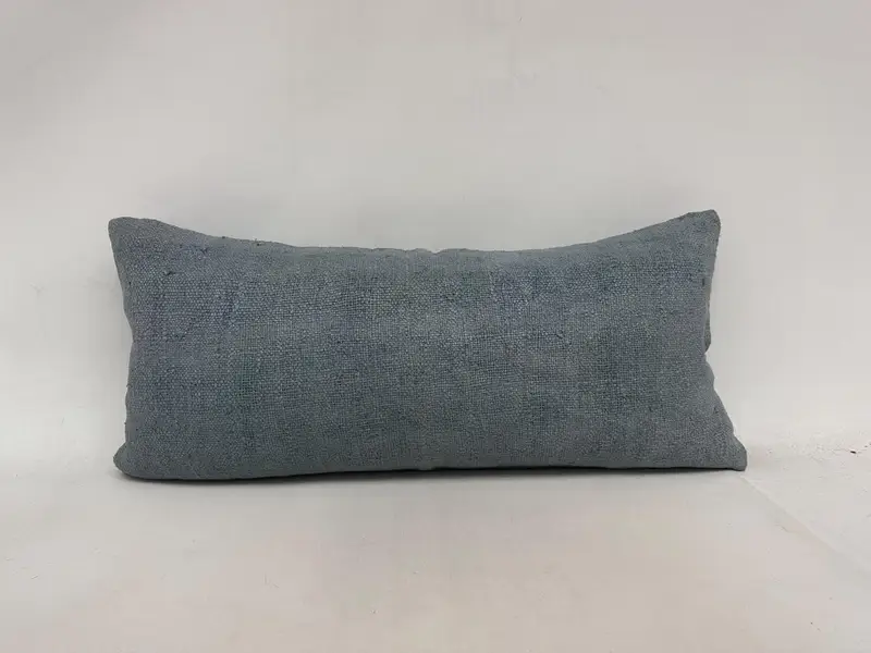 Traditional Pillow, Office Chair Pillow Sham, Kilim Pillow, Garden Cushion, Gift Pillow, Pillow Cover, 16x36 Gray Pillow, Kilim Cushion Sham - 1