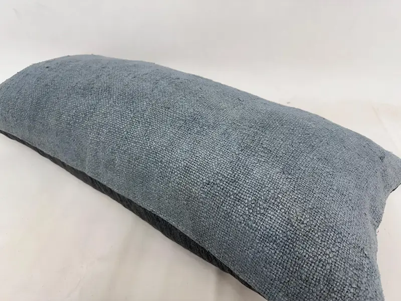 Traditional Pillow, Office Chair Pillow Sham, Kilim Pillow, Garden Cushion, Gift Pillow, Pillow Cover, 16x36 Gray Pillow, Kilim Cushion Sham - 6