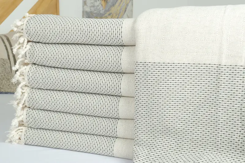 Baby Boy Gift, Turkish Blanket, Housewarming Gift, Beach Theme Bachelorette Party, Shower Curtain, Throw Blanket Couch, 96x96 Cotton Polka Dot Towel - 2
