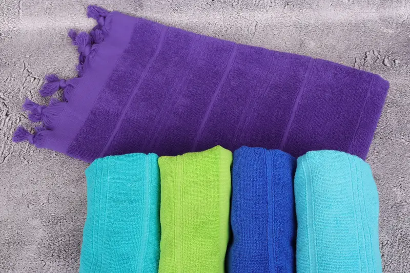 40x18 Cotton Striped Terry Towel, Wedding Favors, Kitchen Towel, Summer Gift, Wedding Anniversary Gift, Bachelorette Favor, Monogrammed Hand Towel - 8