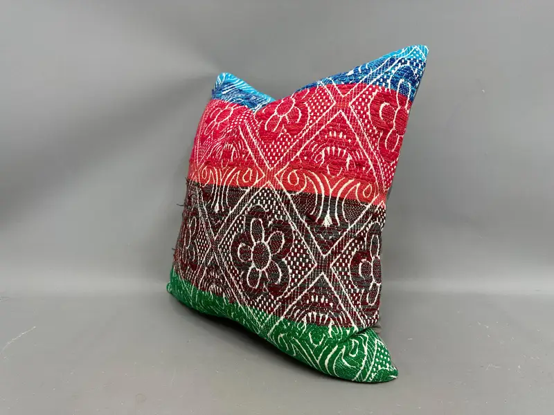 20x20 Red Pillow, Kilim Cushion Sham, Pillow Sham, Antique Pillows, Decorative Throw Cushion Case, Vintage Kilim Pillow, Comfy Throw Cushion Cover - 3