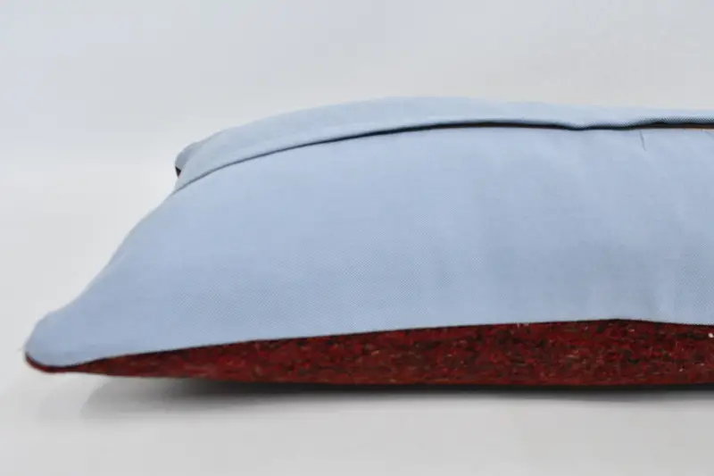 Decorative Bolster Cushion Cover, Kilim Pillow Cover, Pillow for Couch, Pillow Cover, 16x48 Red Pillow Sham, Boho Pillow - 5