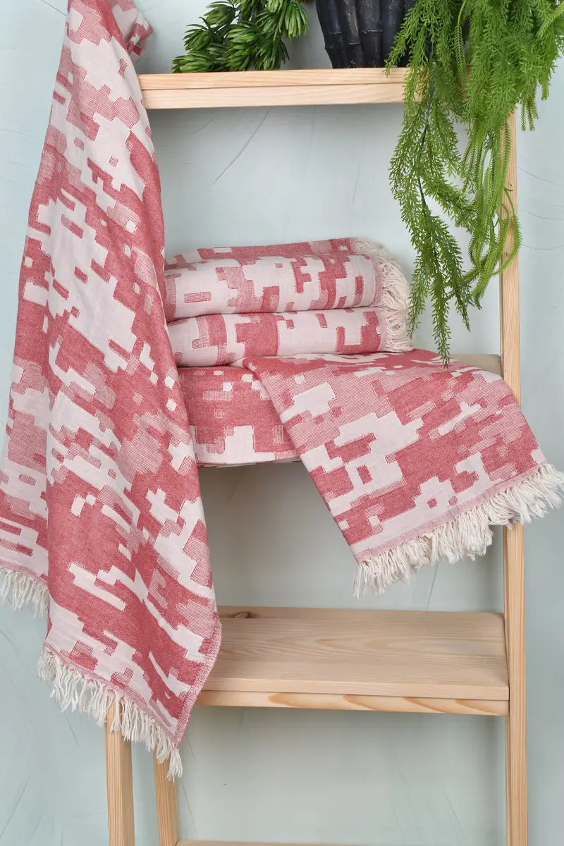 Organic cotton peshtemal for spa and beach, 68x36 Cotton Camouflage Towel, Christmas Favors, Handmade Gift, Beach Towel Gift, Cotton towel - 7