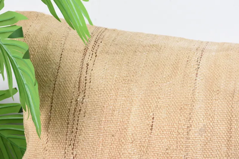 Turkish Pillow, Bolster Pillow Sham, Ethnical Kilim Rug Pillow, Authentic Cushion, Kilim Pillow, Pillow Sham, 16x36 Beige Pillow Sham - 2