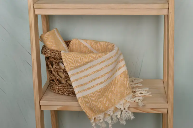 Decorative Towel, Wedding Favors, 40x20 Cotton Striped Towel, Best Friend Gift Ideas, Spa Towel, Guest Towel, Turkish Hand Towel, Wedding Gift - 4