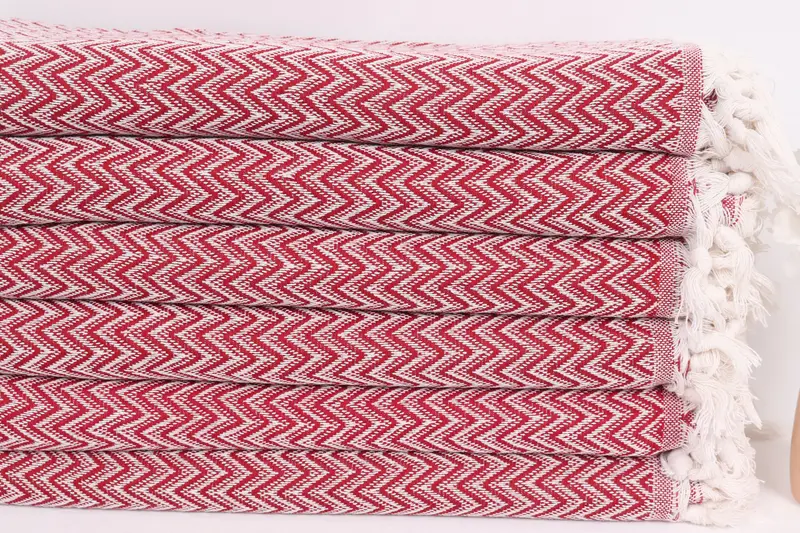 76x64 Cotton Zig zag Towel, Organic Throw, Thanksgiving Tablecloth, Wedding Gift, Bachelorette Party Favors, Personalized Gifts, Bridesmaid Gifts - 3