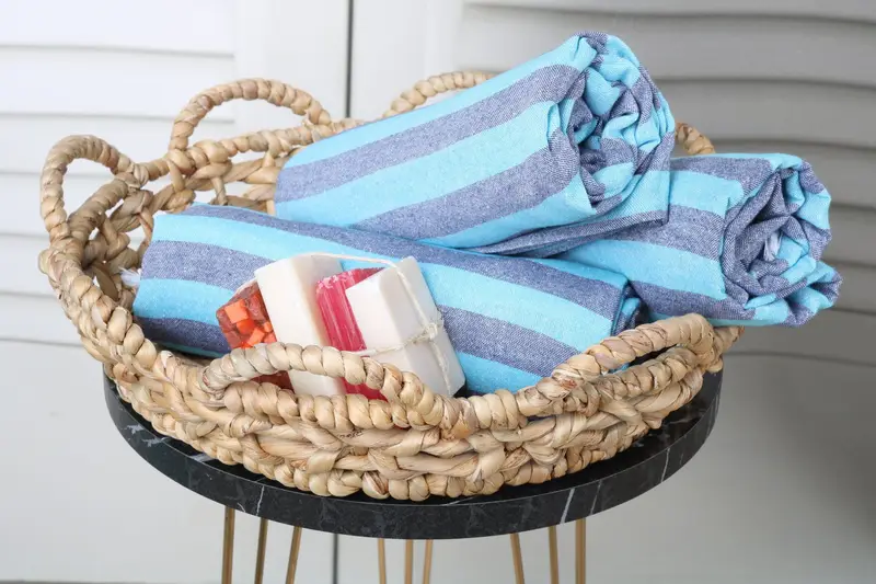 Turkish Beach Towel Bulk, Monogram Beach Towel, Bridal Shower Favor, Wedding Gift, 70x36 Cotton Striped Towel, Decorative Towel, Bachelorette Gifts - 4