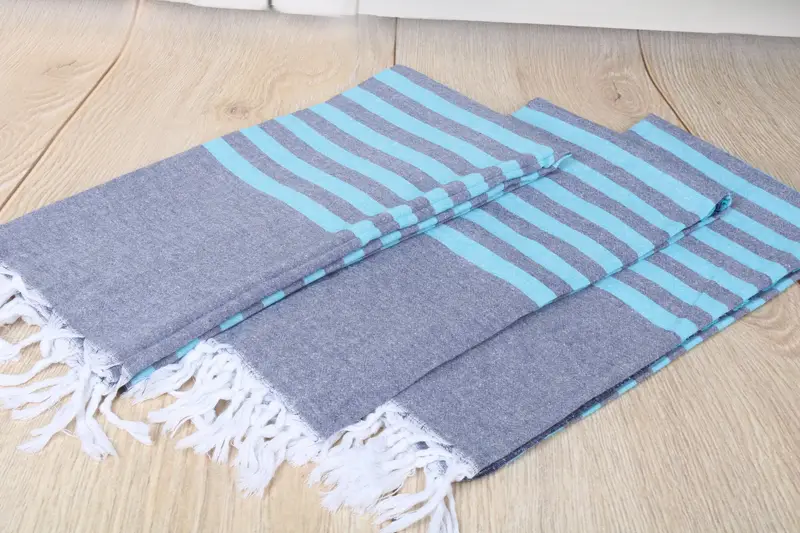 Turkish Beach Towel Bulk, Monogram Beach Towel, Bridal Shower Favor, Wedding Gift, 70x36 Cotton Striped Towel, Decorative Towel, Bachelorette Gifts - 6
