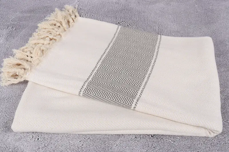 Yoga Towel, Travel towel, Bachelorette Party Favor, 70x36 Cotton Herringbone Towel, Thin towel, Soft and absorbent Turkish towel, Embroidered Towel - 6