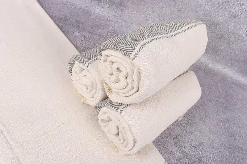 Yoga Towel, Travel towel, Bachelorette Party Favor, 70x36 Cotton Herringbone Towel, Thin towel, Soft and absorbent Turkish towel, Embroidered Towel - 7