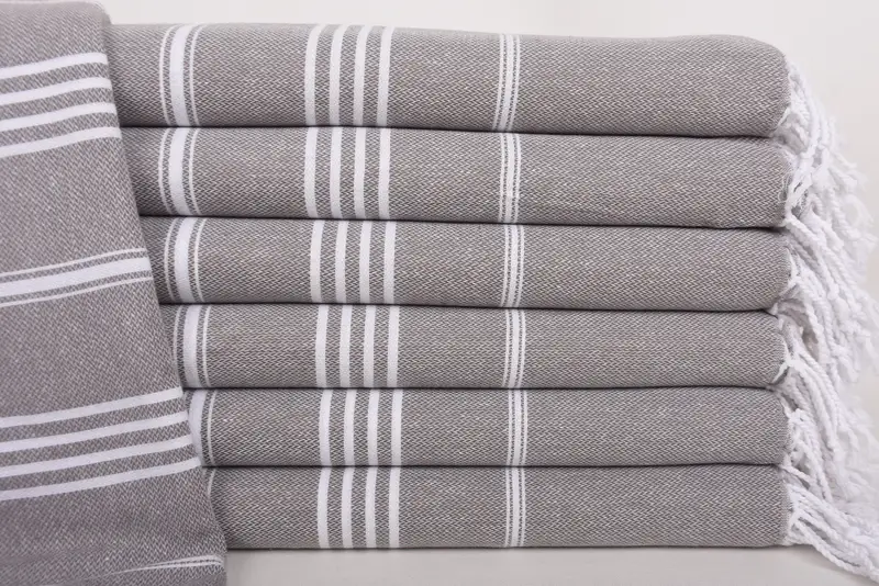 Bachelorette Party Gifts, Oversized Beach Towel, Luxury towel, Custom Wedding Towel, Baby Boy Gift, 70x40 Cotton Striped Towel, Housewarming Gift - 1